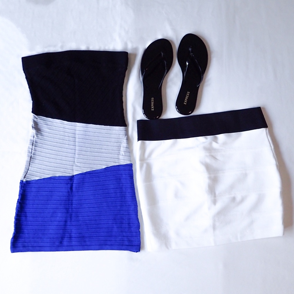 Colorblock Mini Dress Size S